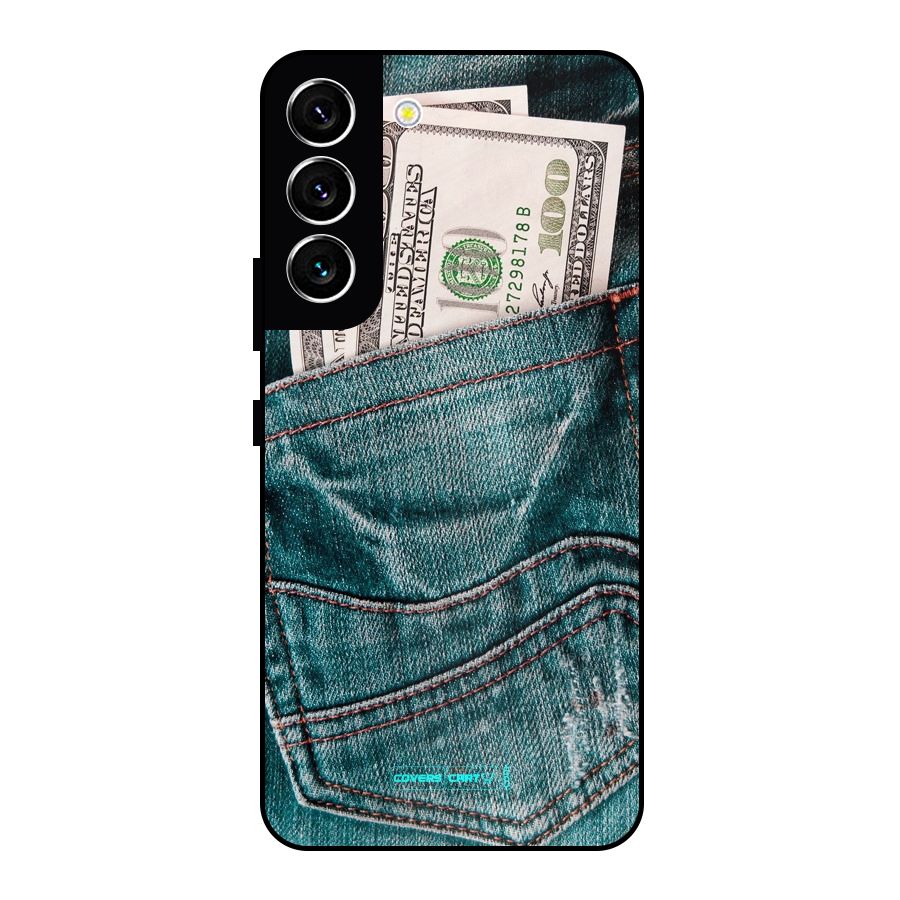 Money in Jeans Metal Back Case for Galaxy S22 5G