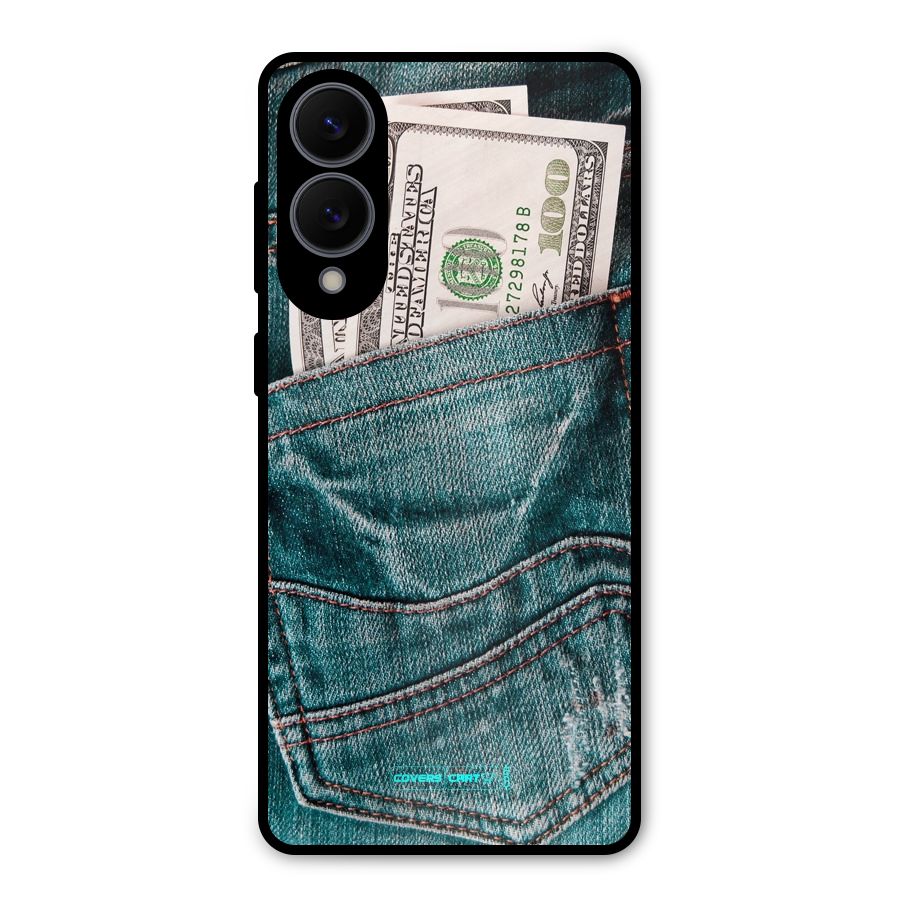 Money in Jeans Metal Back Case for Galaxy S25 Edge