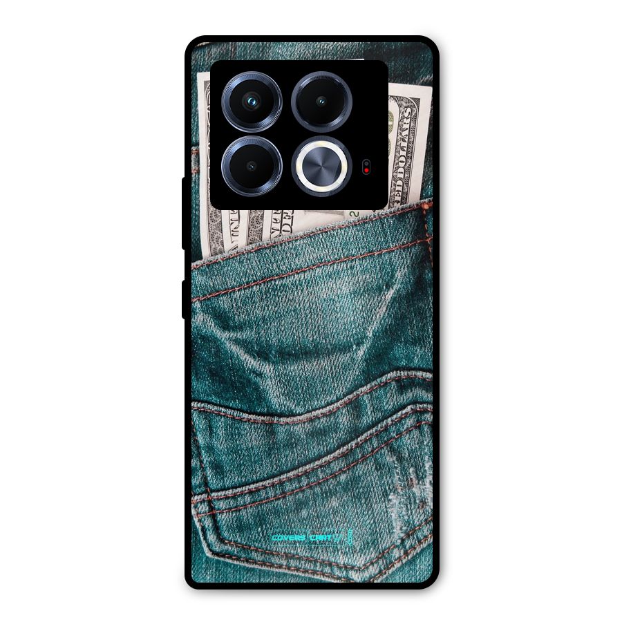 Money in Jeans Metal Back Case for Infinix Note 40 5G