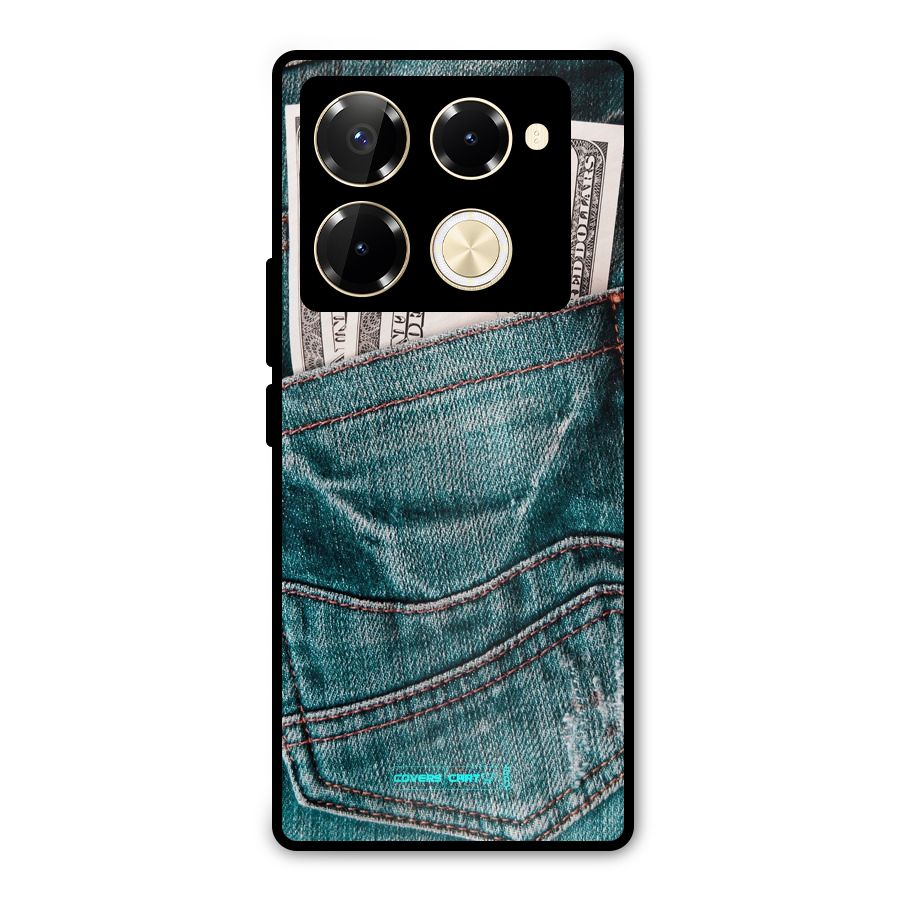 Money in Jeans Metal Back Case for Infinix Note 40 Pro Plus