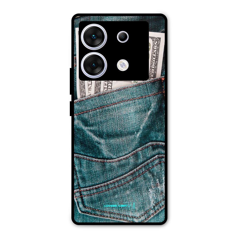Money in Jeans Metal Back Case for Infinix Zero 30 5G