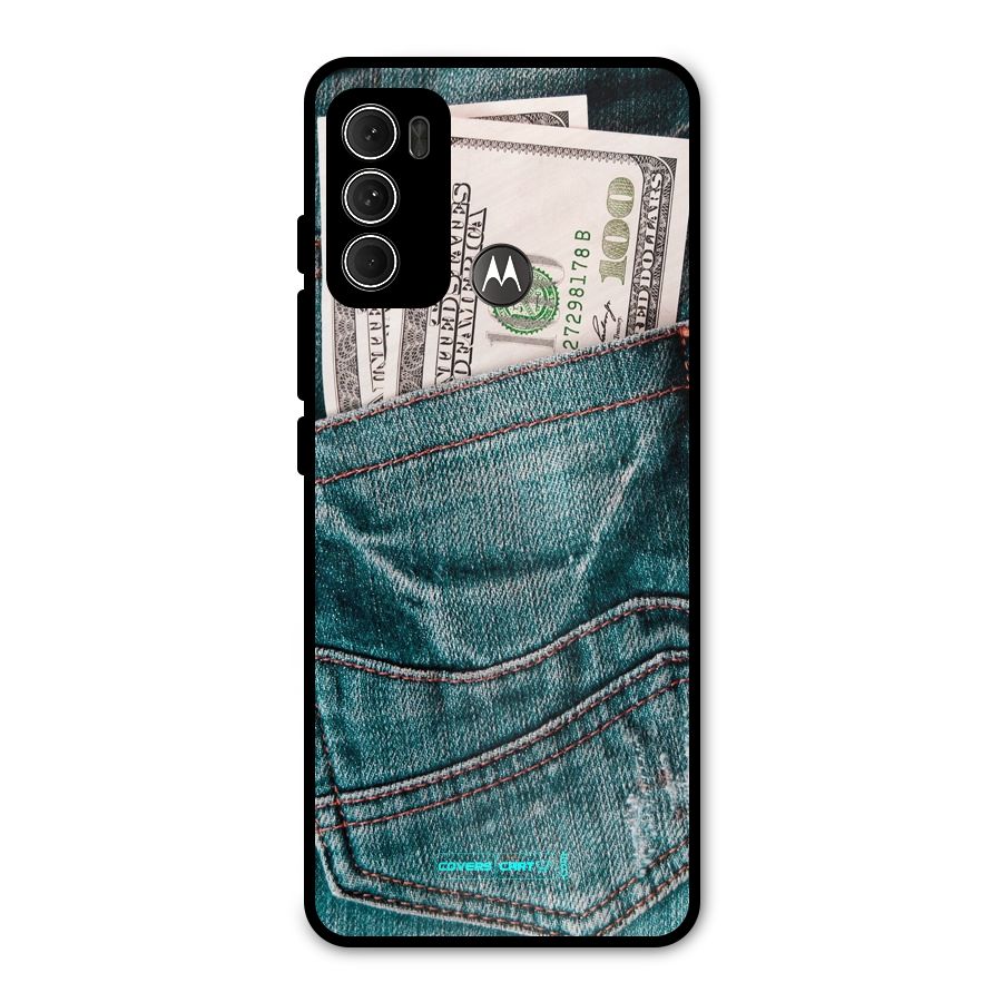 Money in Jeans Metal Back Case for Moto G60