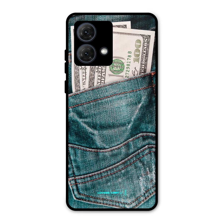 Money in Jeans Metal Back Case for Moto G84
