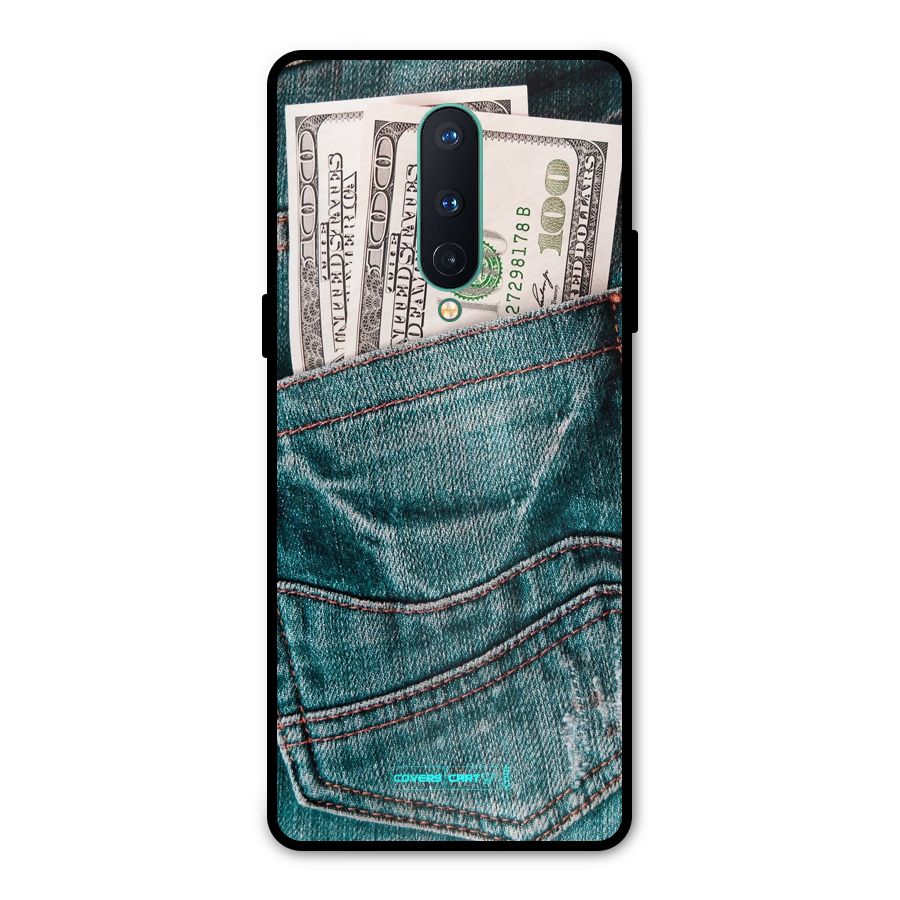 Money in Jeans Metal Back Case for OnePlus 8