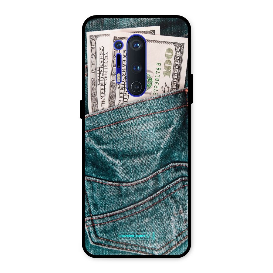 Money in Jeans Metal Back Case for OnePlus 8 Pro