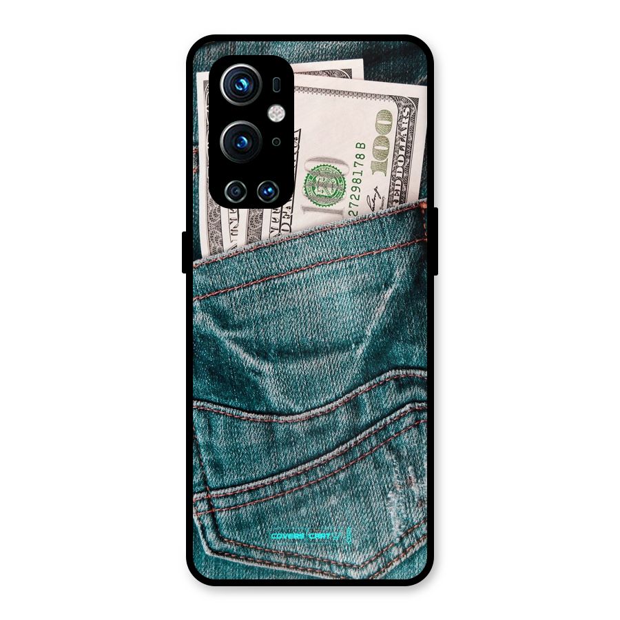 Money in Jeans Metal Back Case for OnePlus 9 Pro