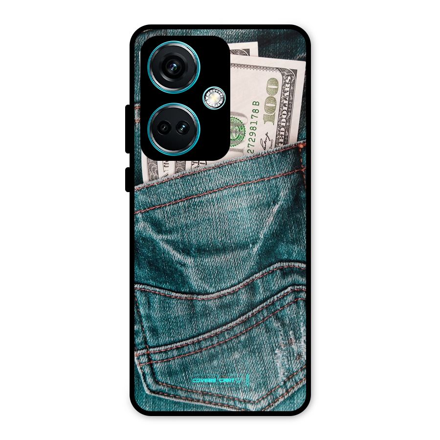 Money in Jeans Metal Back Case for OnePlus Nord CE 3 5G