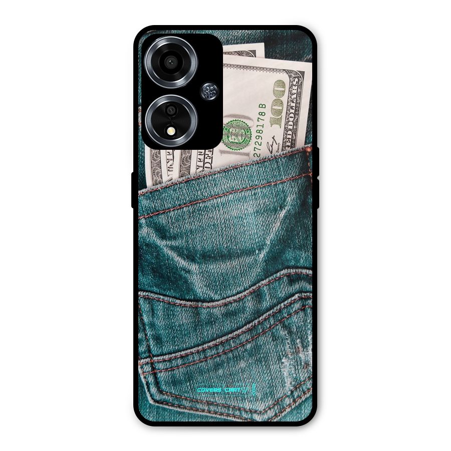 Money in Jeans Metal Back Case for Oppo A59