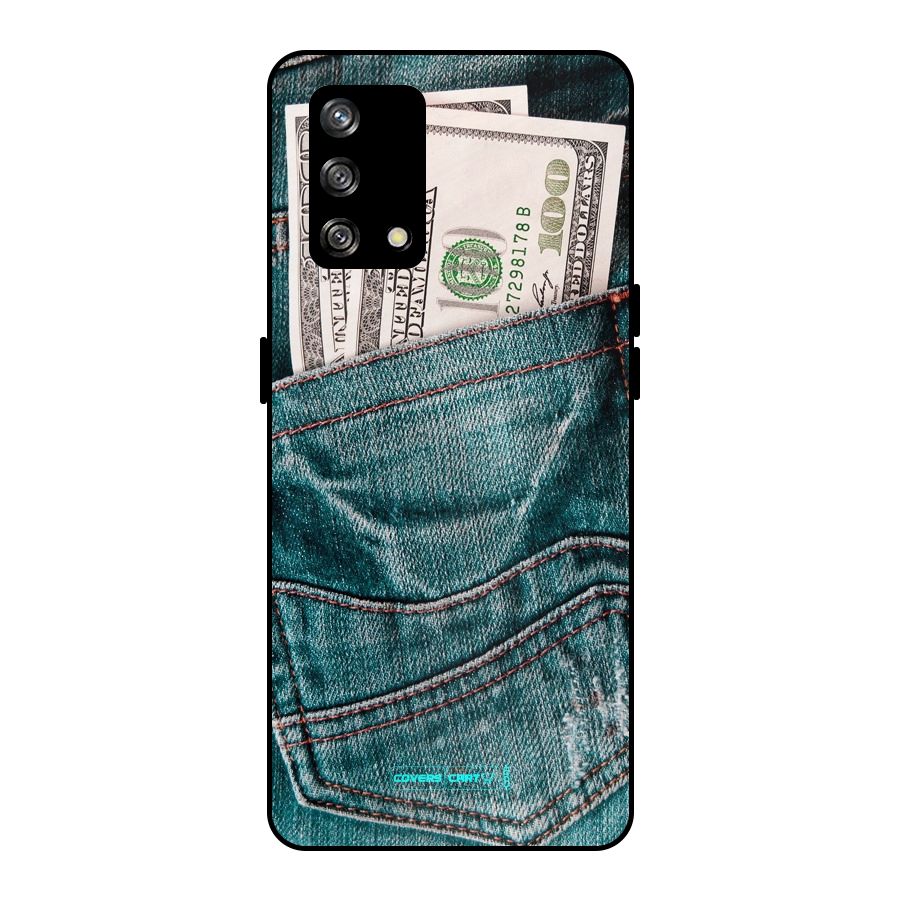Money in Jeans Metal Back Case for Oppo F19