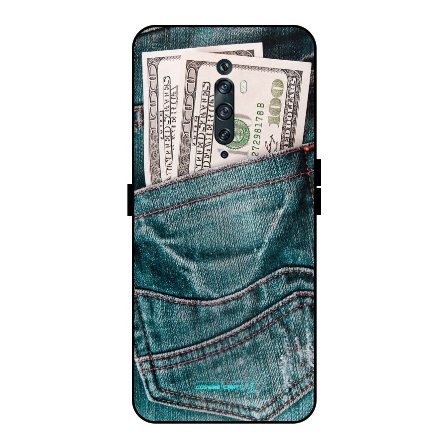 Money in Jeans Metal Back Case for Oppo Reno2 F