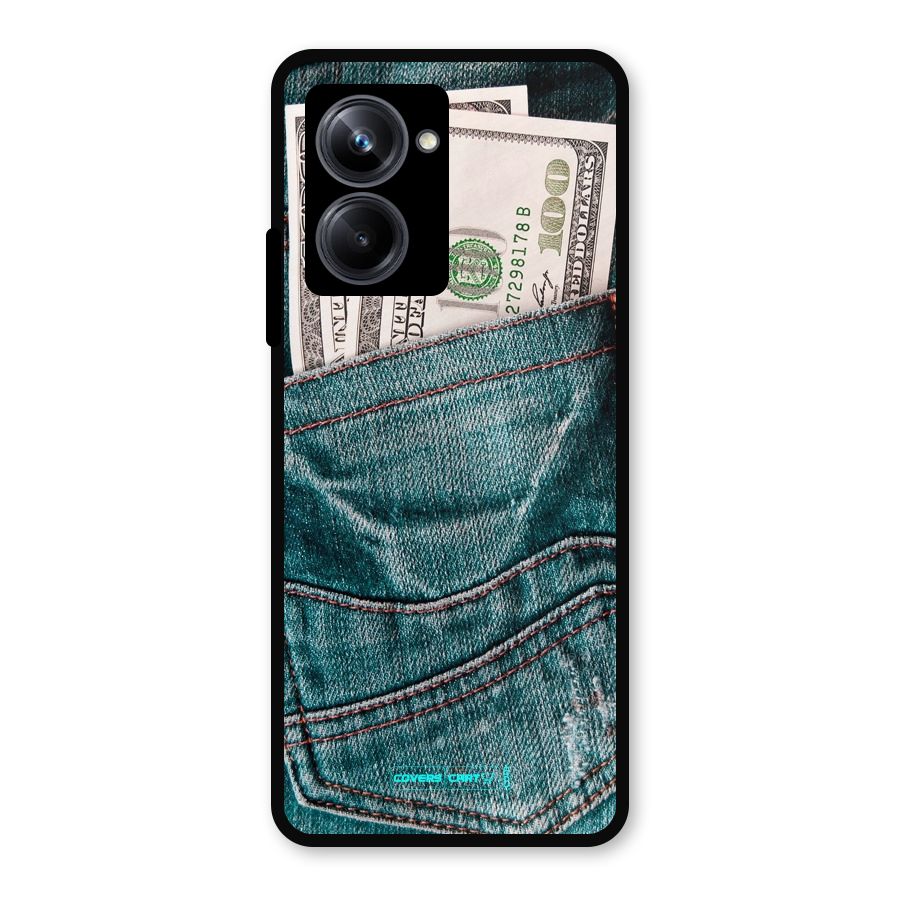Money in Jeans Metal Back Case for Realme 10 Pro