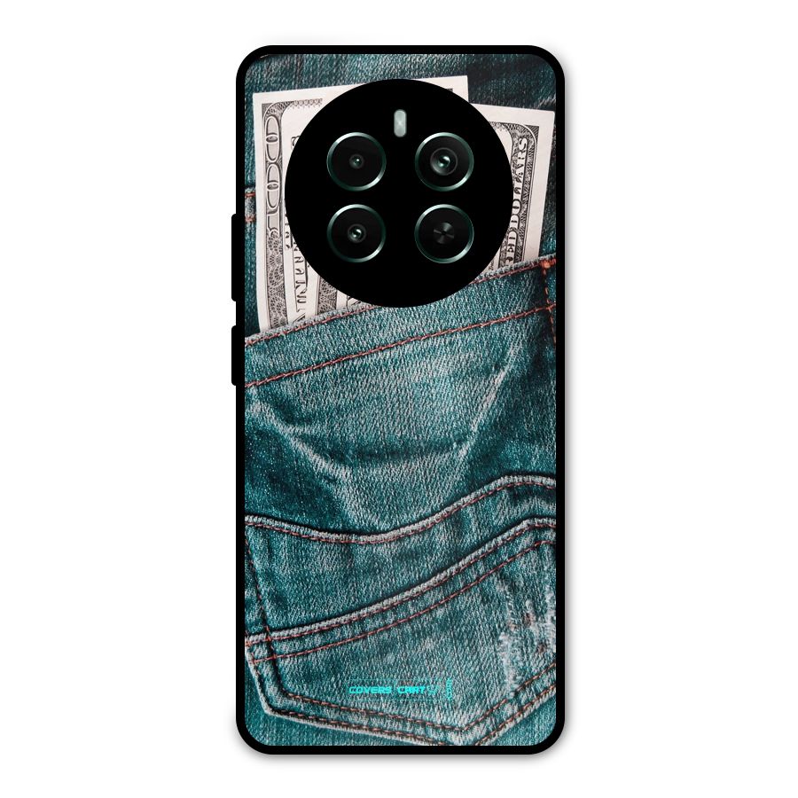 Money in Jeans Metal Back Case for Realme 12 Pro Plus