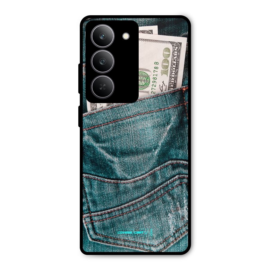 Money in Jeans Metal Back Case for Realme 14x