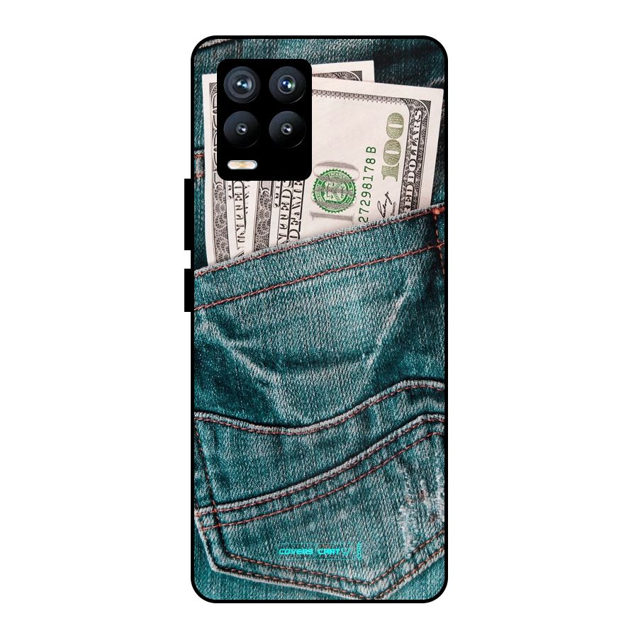Money in Jeans Metal Back Case for Realme 8 Pro