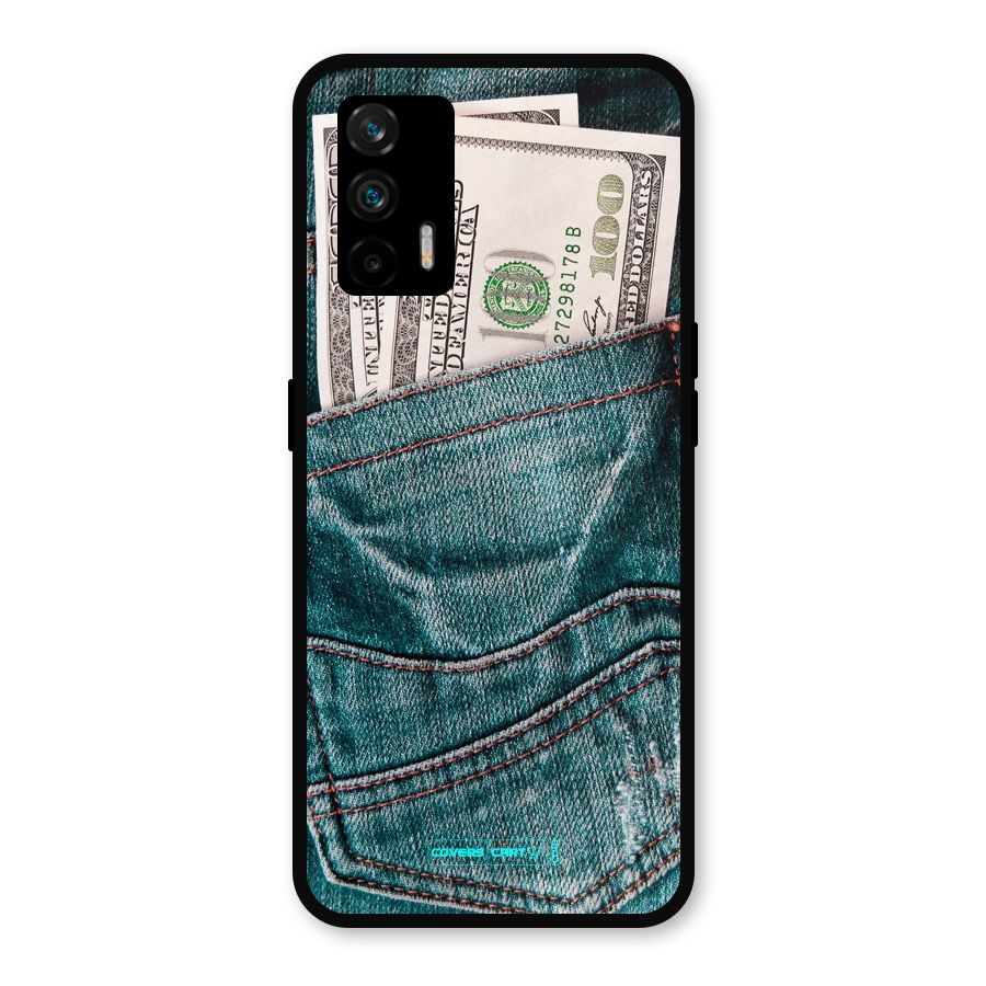 Money in Jeans Metal Back Case for Realme GT 5G