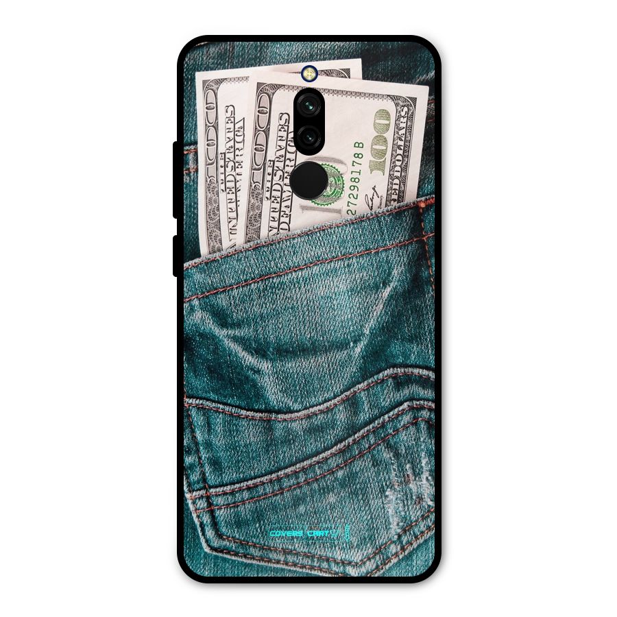Money in Jeans Metal Back Case for Redmi 8