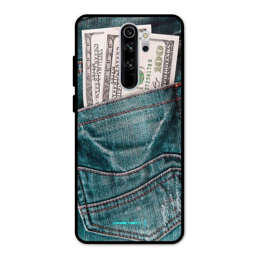 Money in Jeans Metal Back Case for Redmi Note 8 Pro