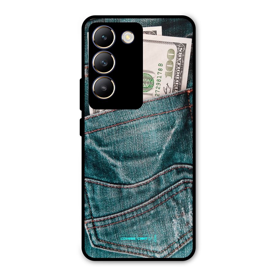 Money in Jeans Metal Back Case for Vivo T3 5G