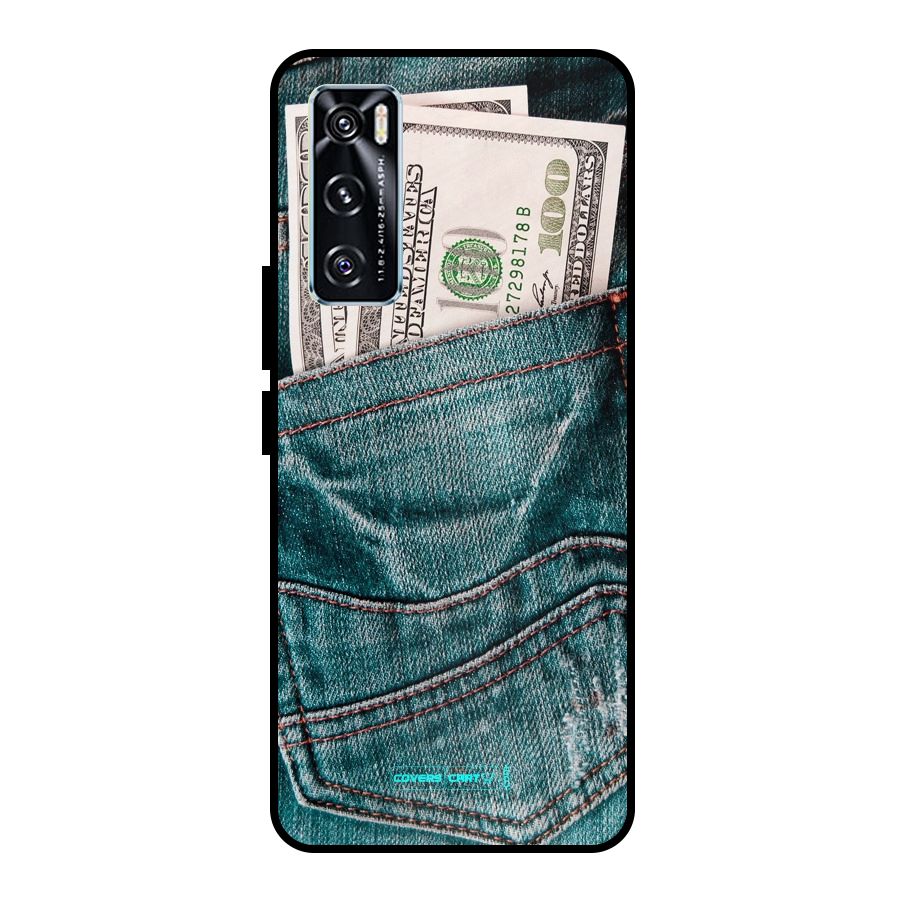 Money in Jeans Metal Back Case for Vivo V20 SE