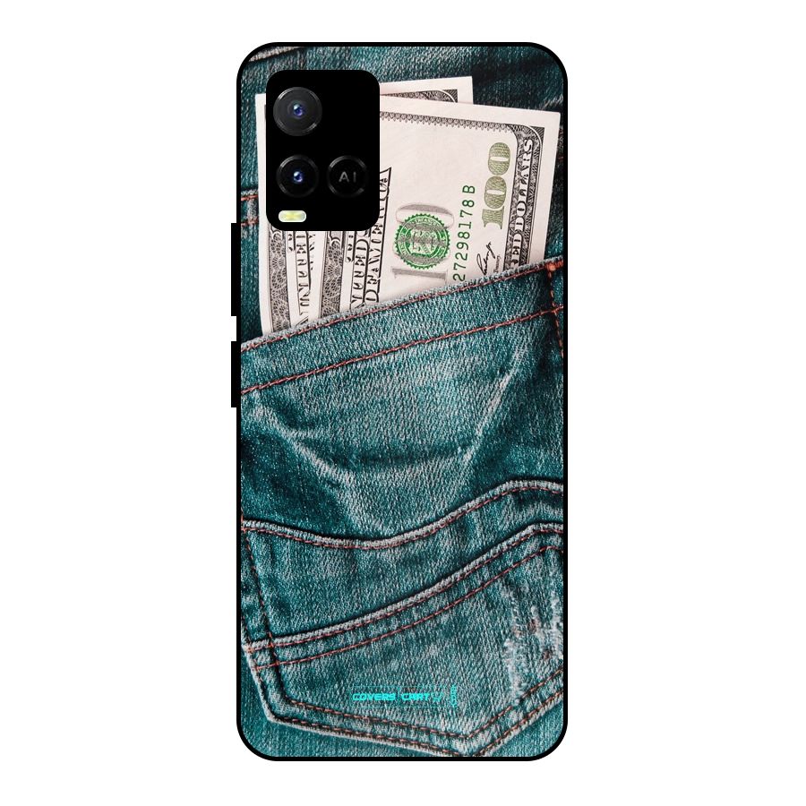 Money in Jeans Metal Back Case for Vivo Y21A