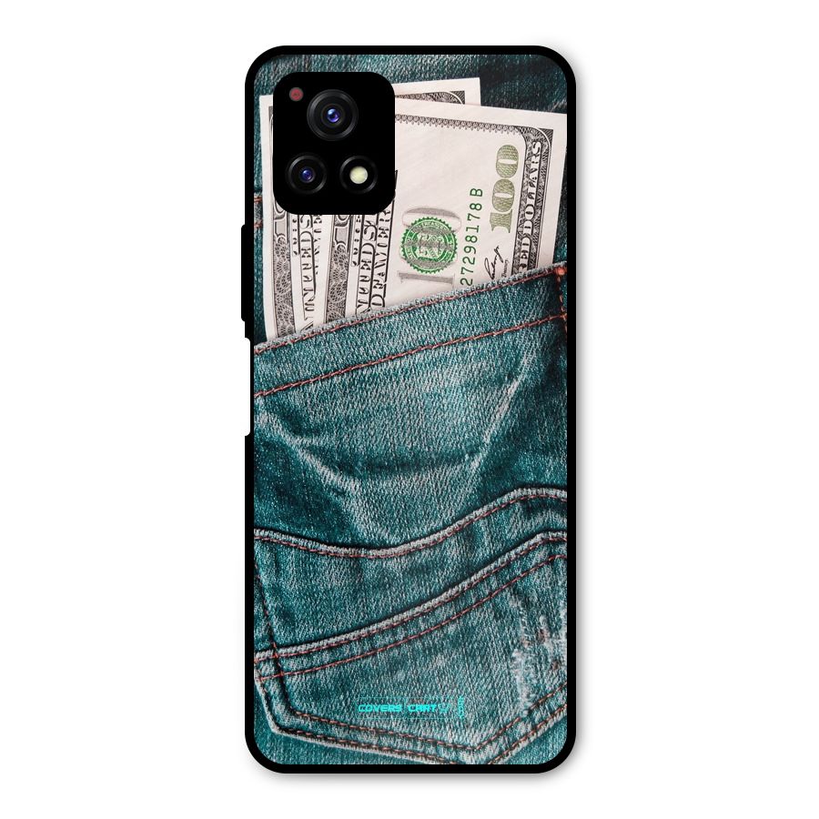 Money in Jeans Metal Back Case for Vivo Y72 5G