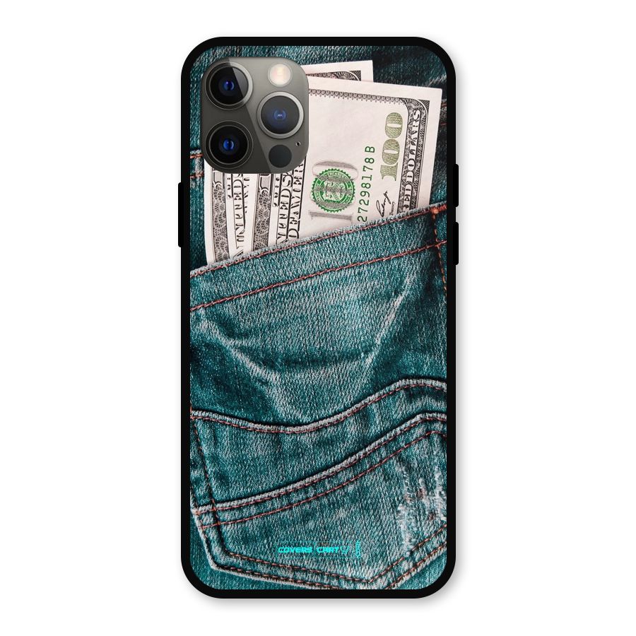 Money in Jeans Metal Back Case for iPhone 12 Pro