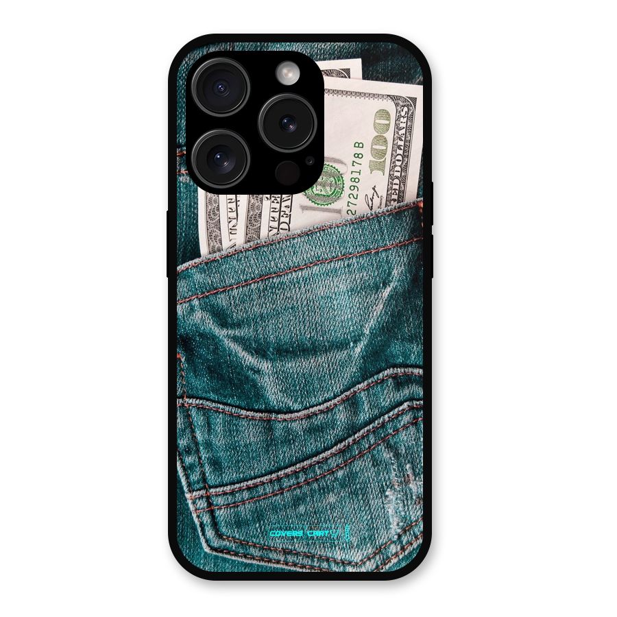 Money in Jeans Metal Back Case for iPhone 15 Pro