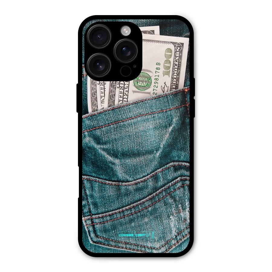 Money in Jeans Metal Back Case for iPhone 16 Pro Max