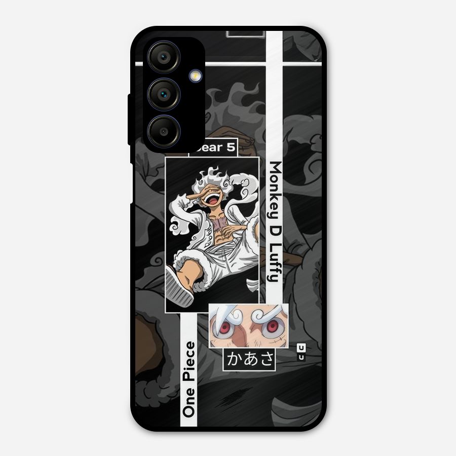 Monkey D luffy New Gear Metal Back Case for Galaxy A15 5G
