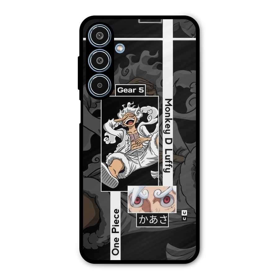 Monkey D luffy New Gear Metal Back Case for Galaxy M35