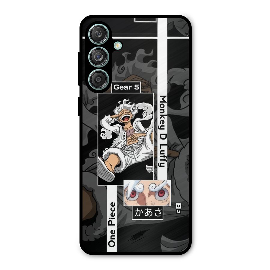 Monkey D luffy New Gear Metal Back Case for Galaxy M55 5G
