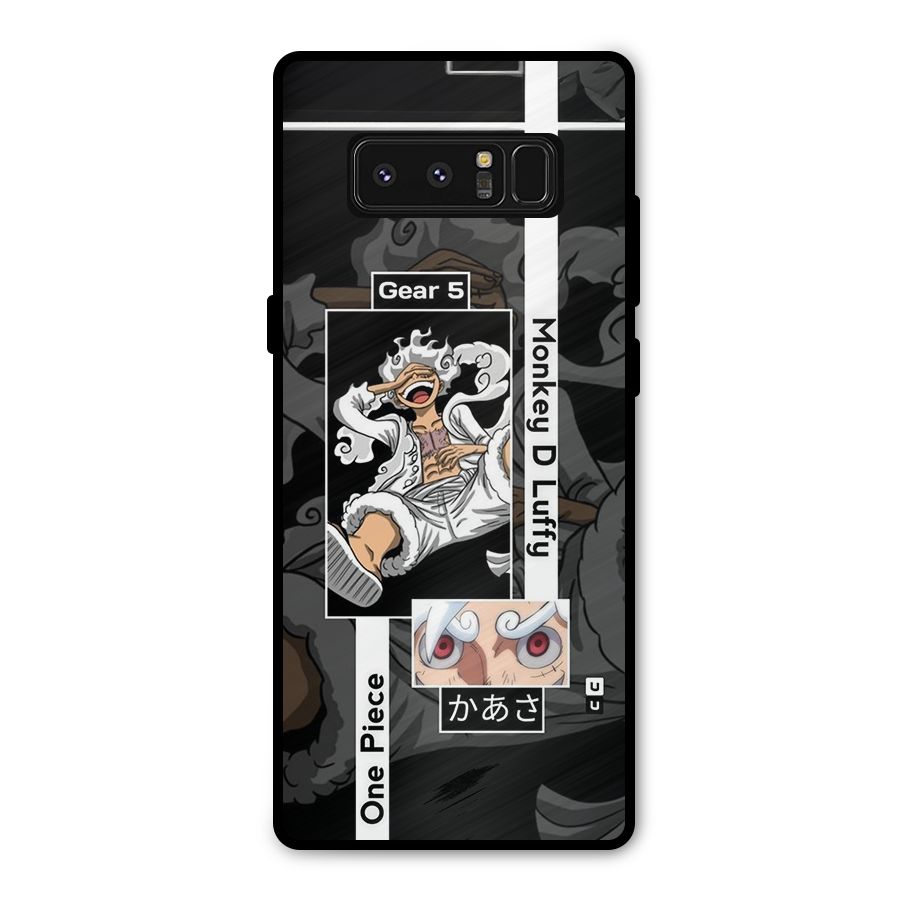 Monkey D luffy New Gear Metal Back Case for Galaxy Note 8