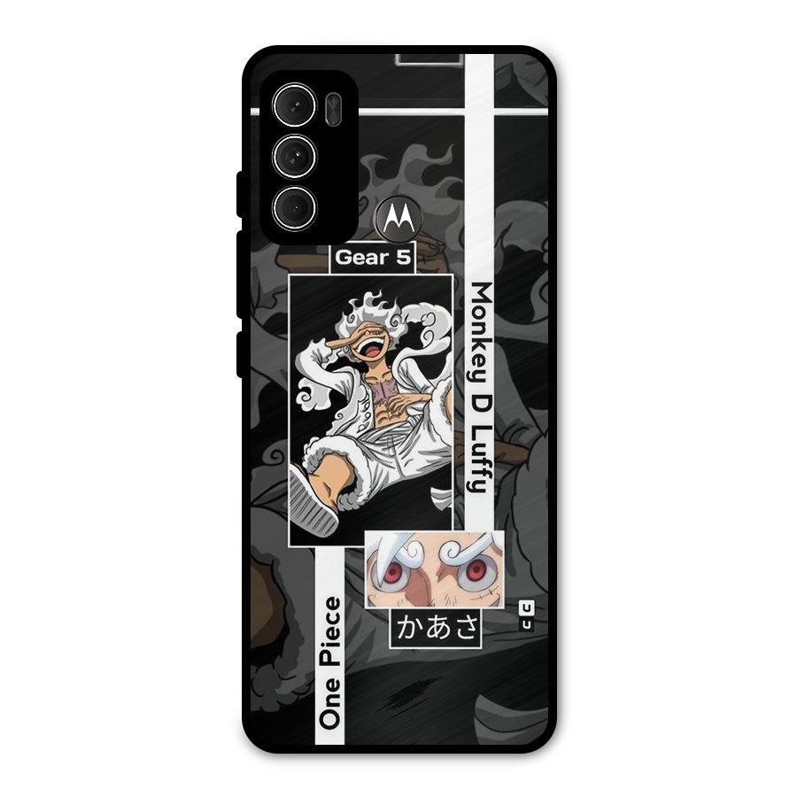Monkey D luffy New Gear Metal Back Case for Moto G60