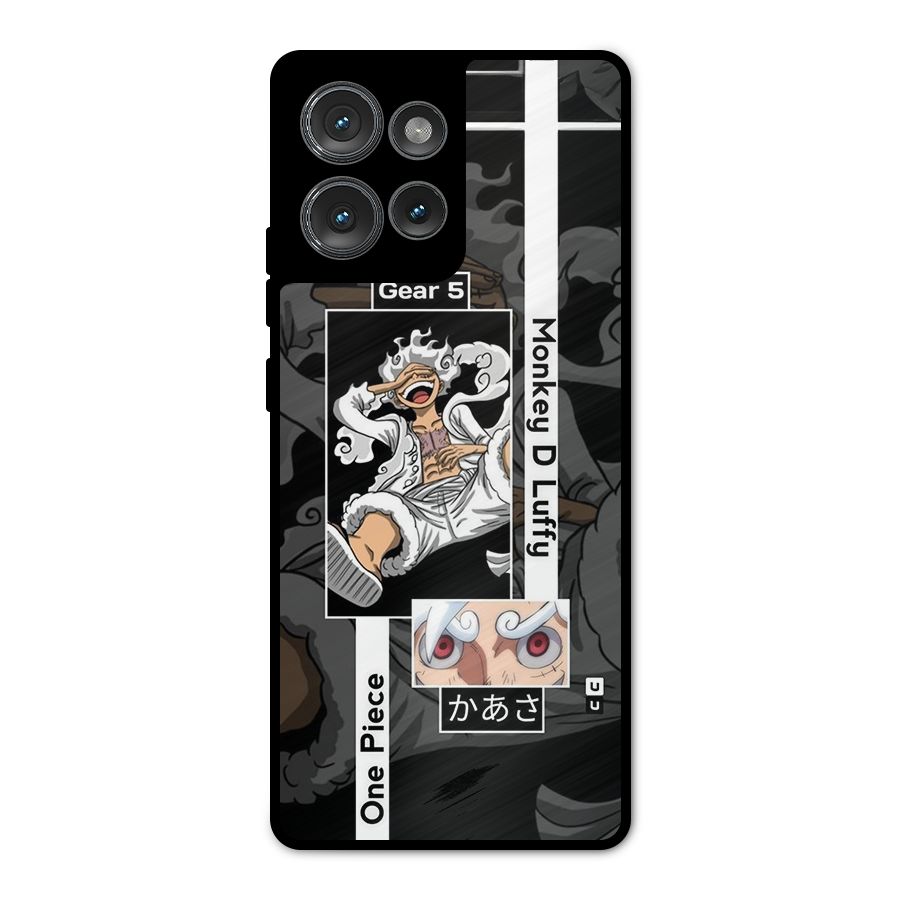 Monkey D luffy New Gear Metal Back Case for Motorola Edge 50