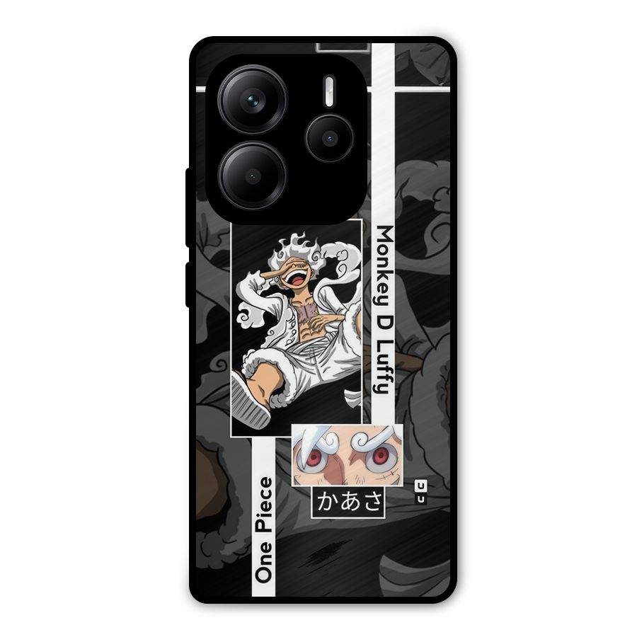 Monkey D luffy New Gear Metal Back Case for Redmi Note 14 5G