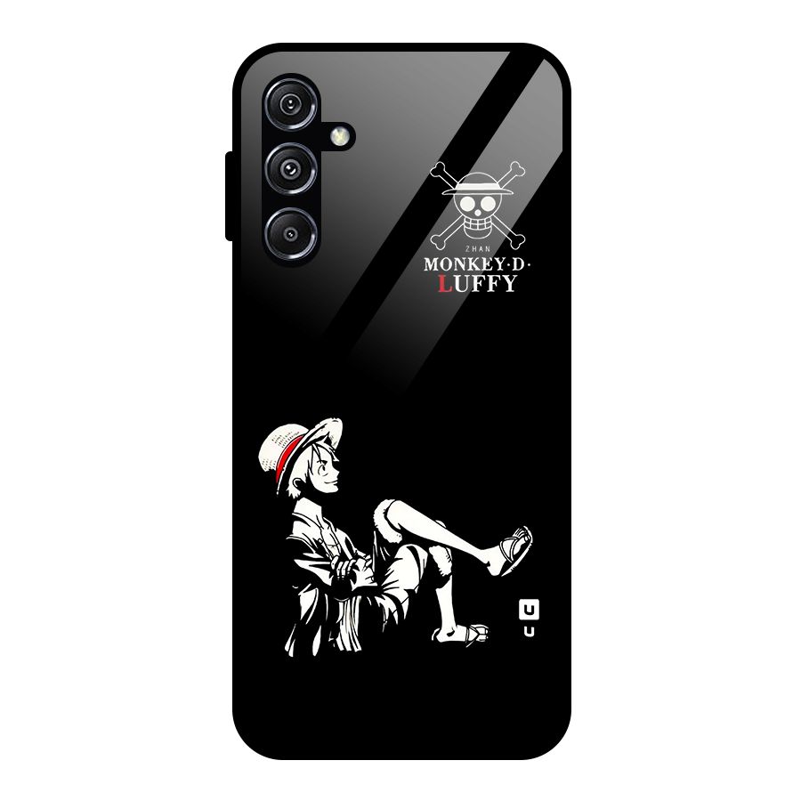 Monkey Luffy Glass Back Case for Galaxy M34 5G