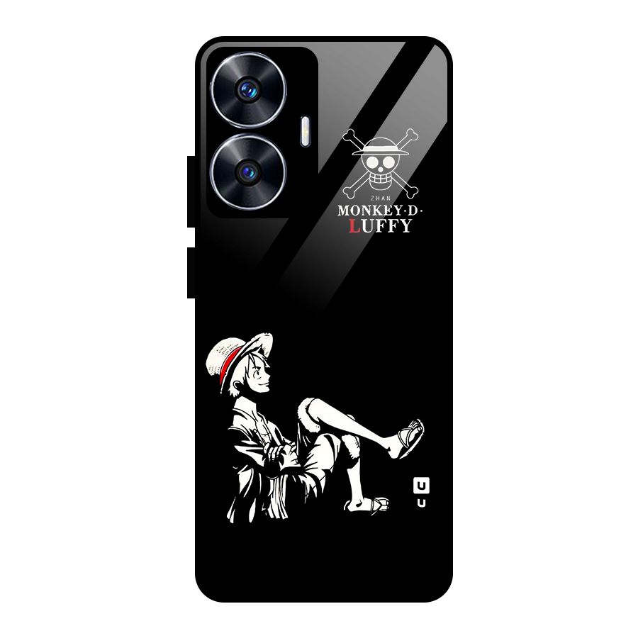 Monkey Luffy Glass Back Case for realme C55