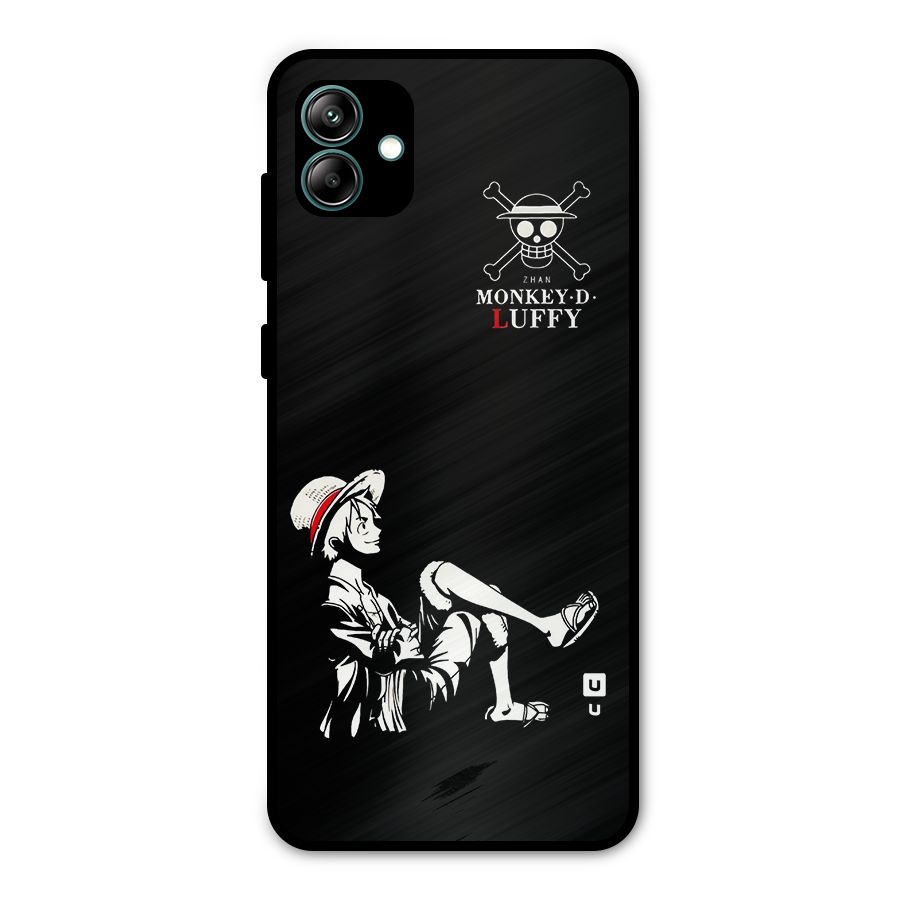 Monkey Luffy Metal Back Case for Galaxy A04