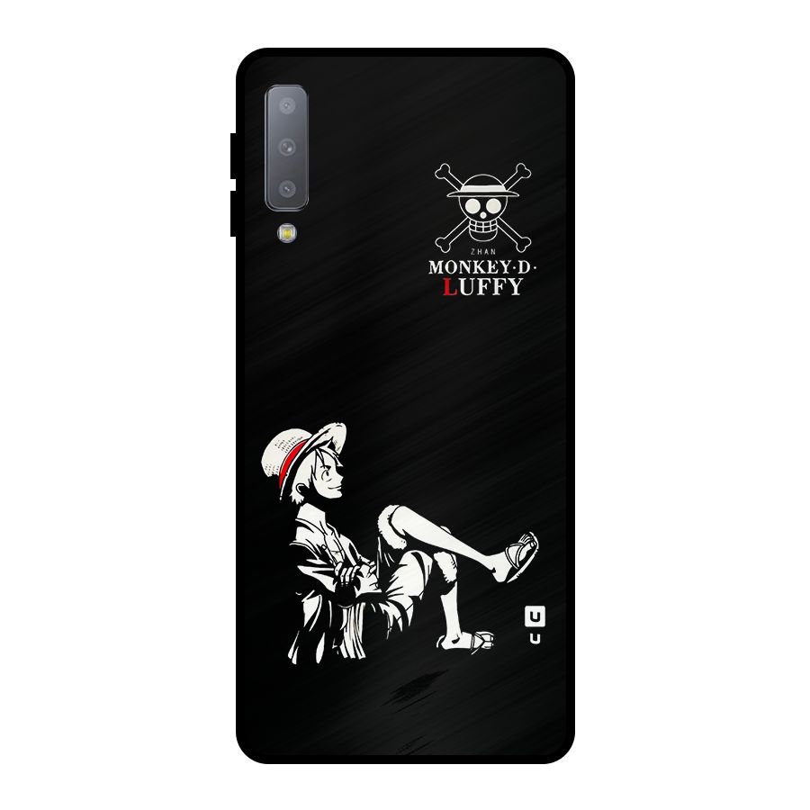 Monkey Luffy Metal Back Case for Galaxy A7 (2018)