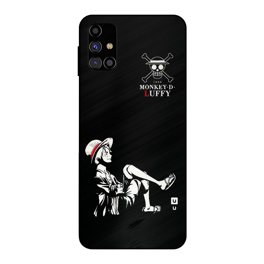 Monkey Luffy Metal Back Case for Galaxy M31s