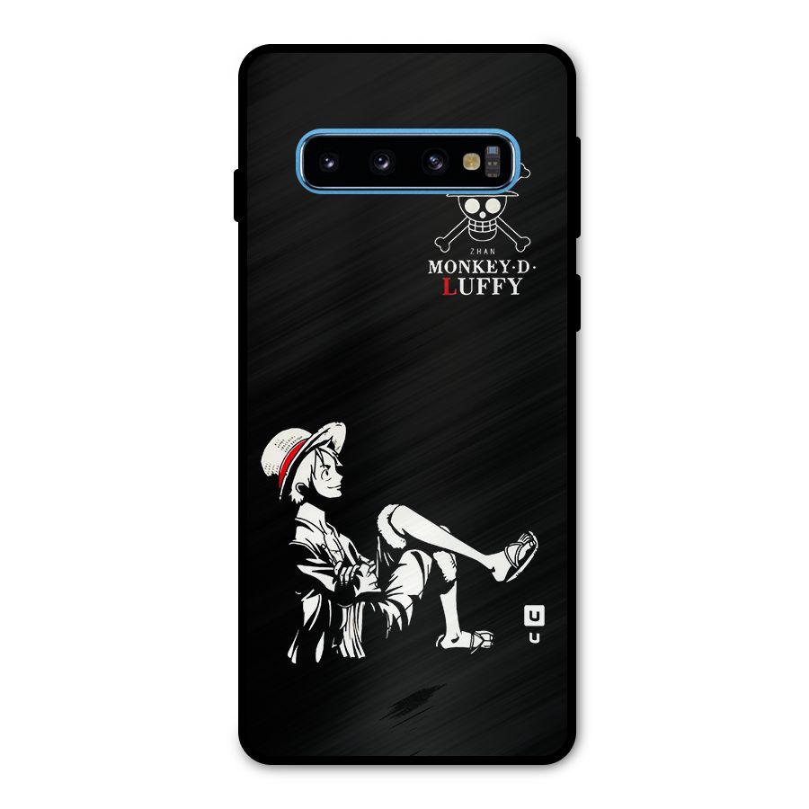 Monkey Luffy Metal Back Case for Galaxy S10