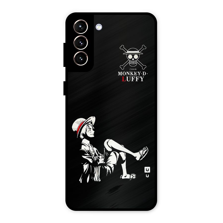 Monkey Luffy Metal Back Case for Galaxy S21 Plus