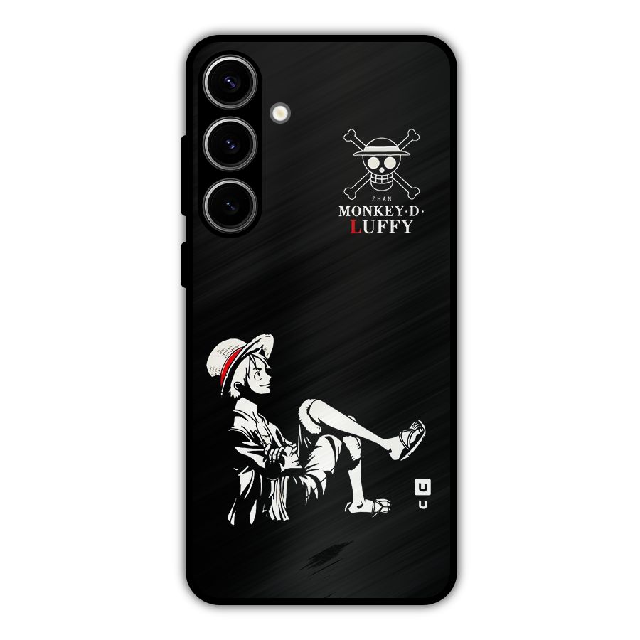 Monkey Luffy Metal Back Case for Galaxy S24 Plus