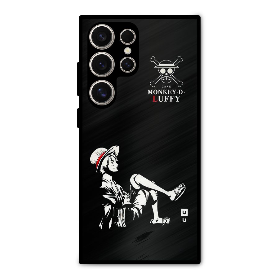 Monkey Luffy Metal Back Case for Galaxy S24 Ultra
