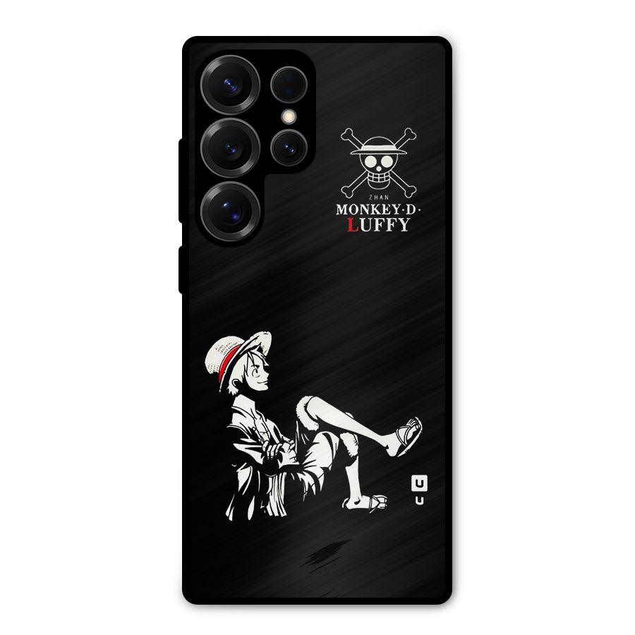 Monkey Luffy Metal Back Case for Galaxy S25 Ultra