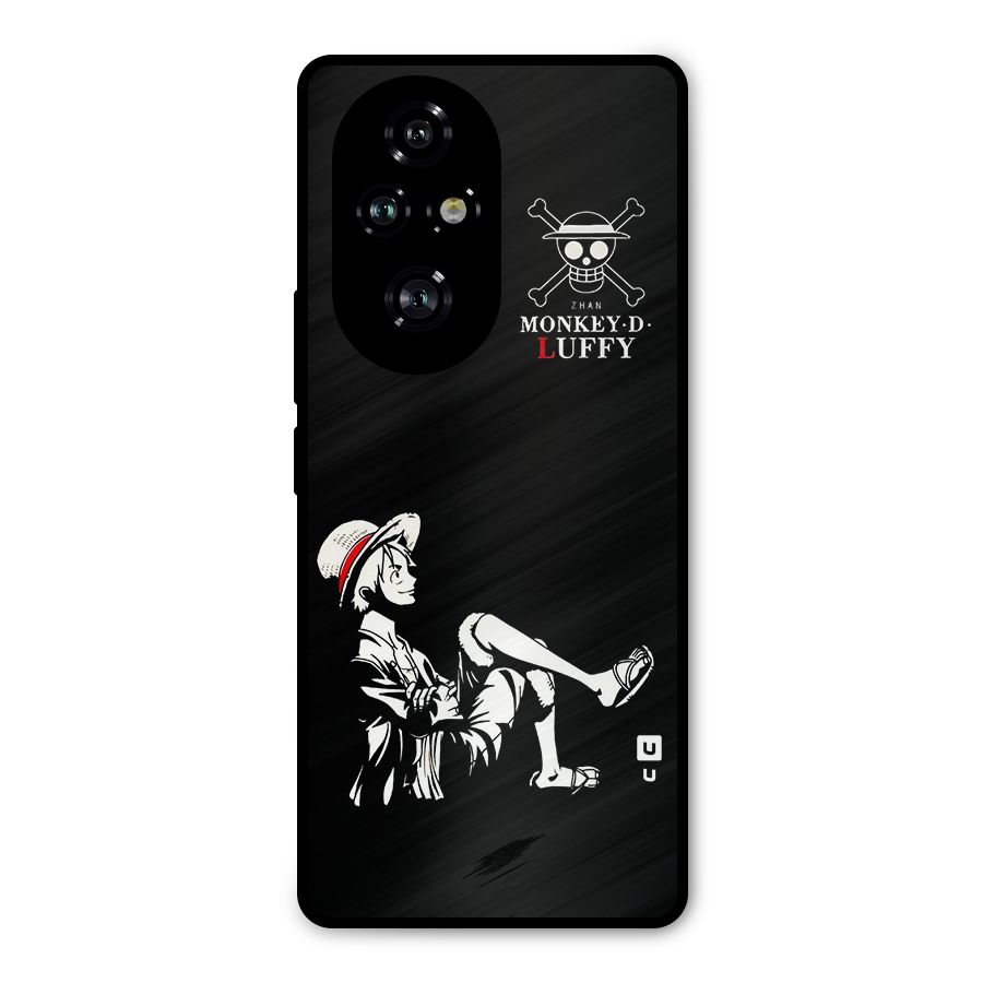 Monkey Luffy Metal Back Case for Honor 200 Pro