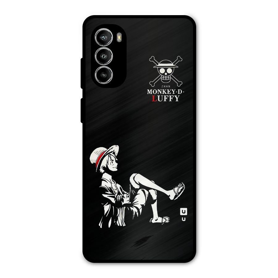 Monkey Luffy Metal Back Case for Moto G52
