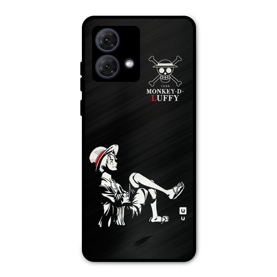 Monkey Luffy Metal Back Case for Moto G84