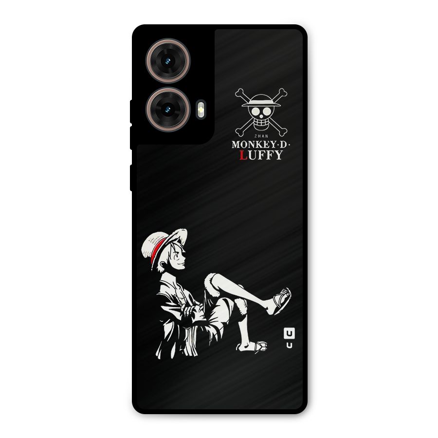 Monkey Luffy Metal Back Case for Moto G85