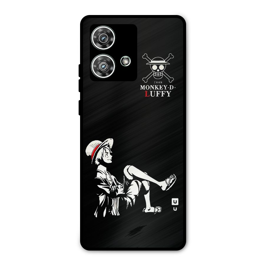 Monkey Luffy Metal Back Case for Motorola Edge 40 Neo